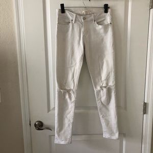 LEVI’S white skinny jeans